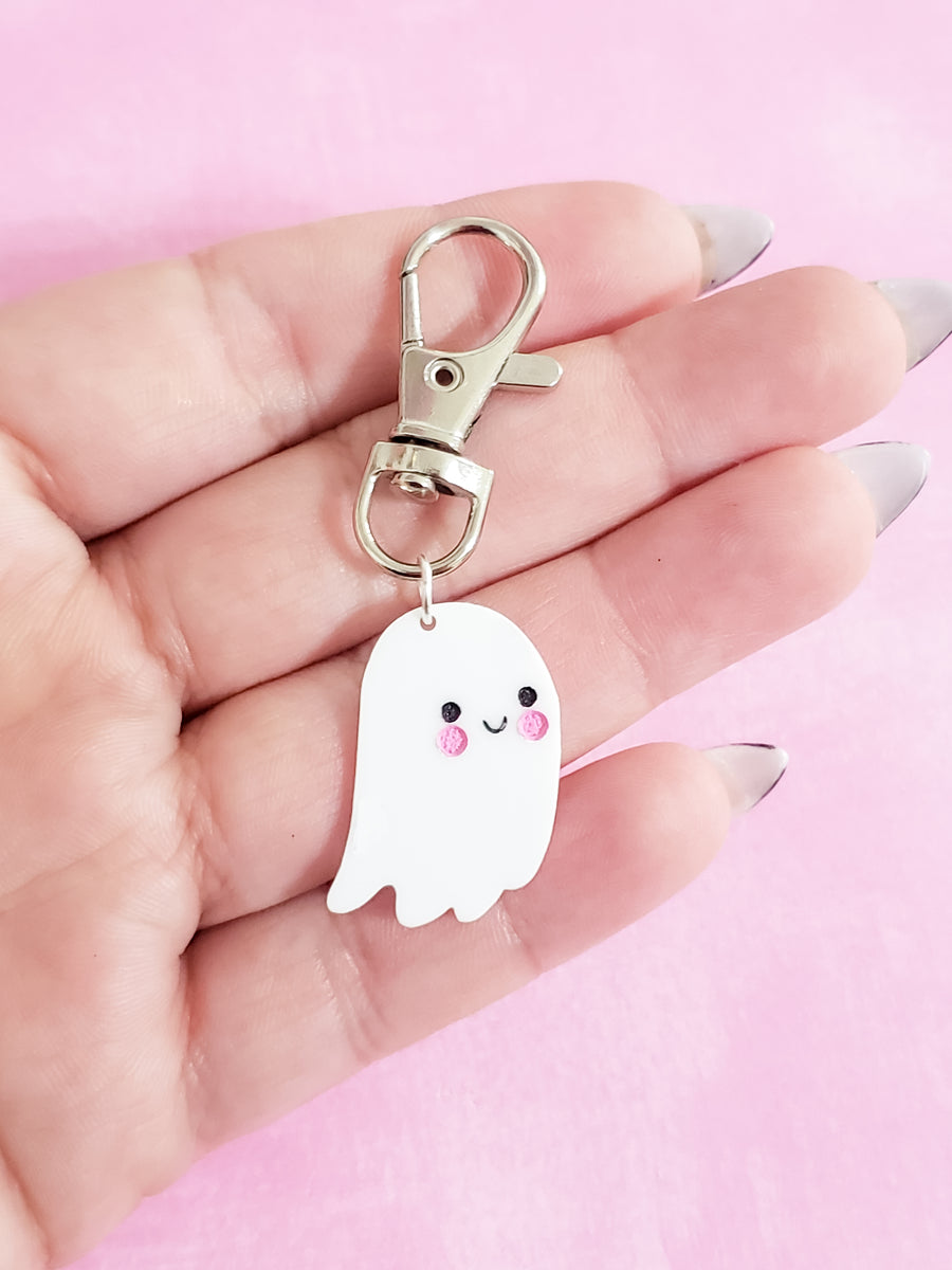 Cute Ghost Keychain – PopPastel