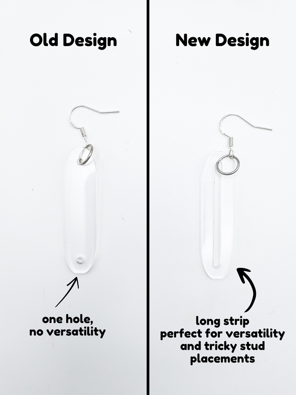 Long Clearrings | Pin to Earring Converter
