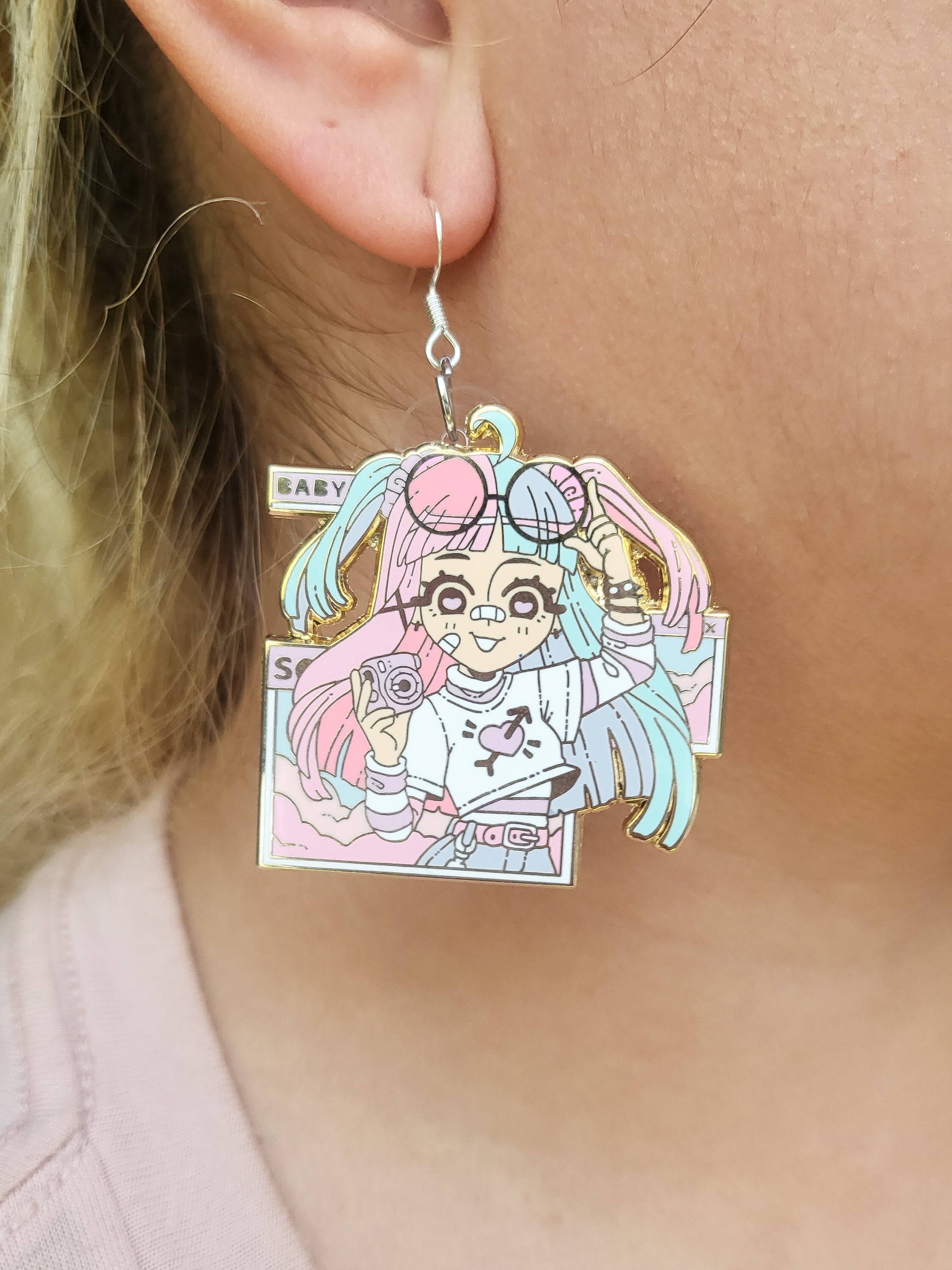Enamel pins as earrings outlet