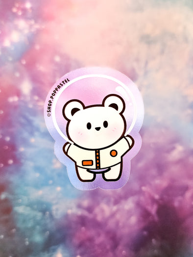 Astronaut Polar Bear Sticker