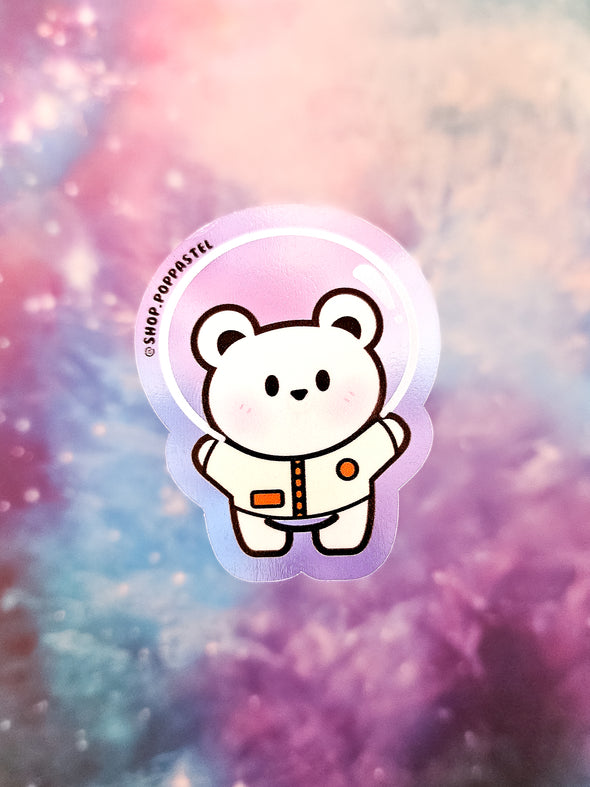 Astronaut Polar Bear Sticker