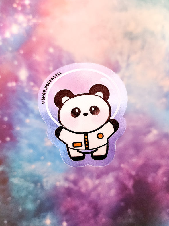 Astronaut Panda Bear Sticker