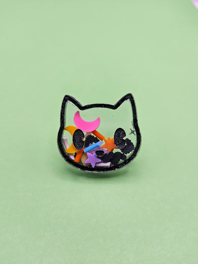 Cat Shaker Pin