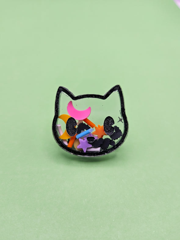 Cat Shaker Pin