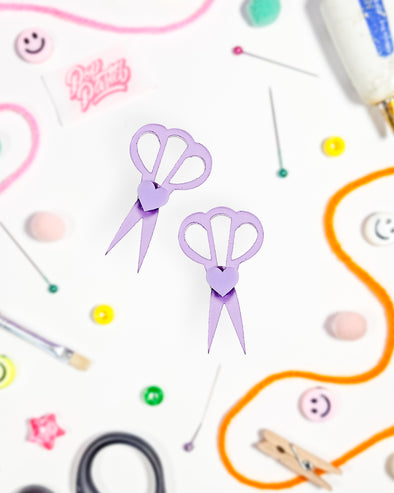 Cut Once Scissor Earrings