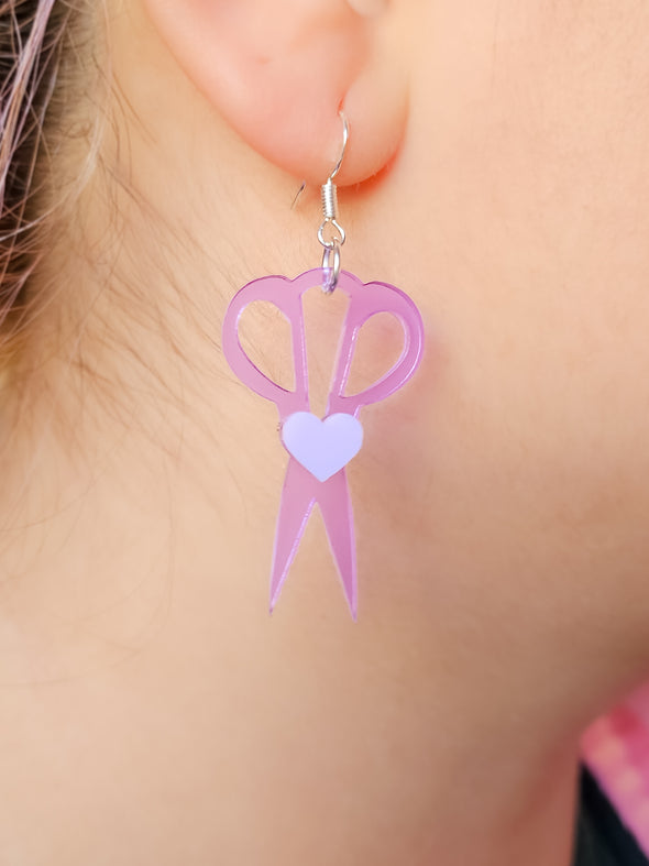 Cut Once Scissor Earrings