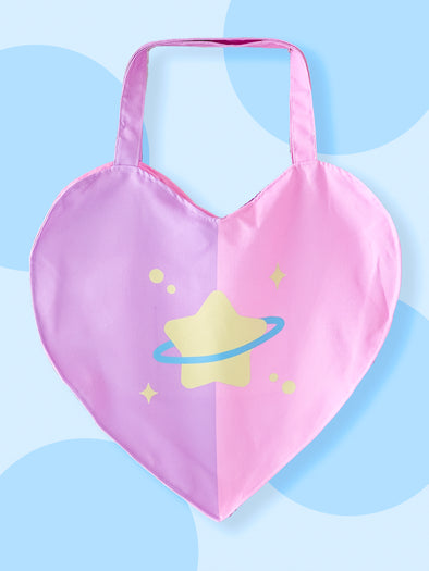 Kawaii Galaxy Heart Tote