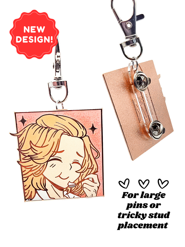 Long Clearrings Keychain | Pin to Keychain Converter