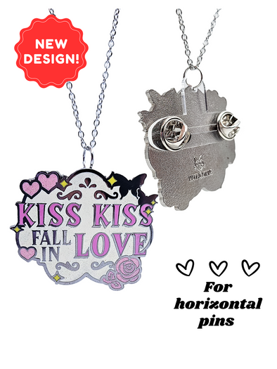 Horizontal Clearrings Necklace | Pin to Necklace Converter