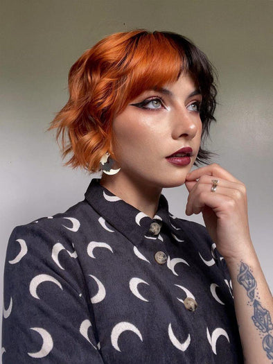 Bats and Moon Earrings