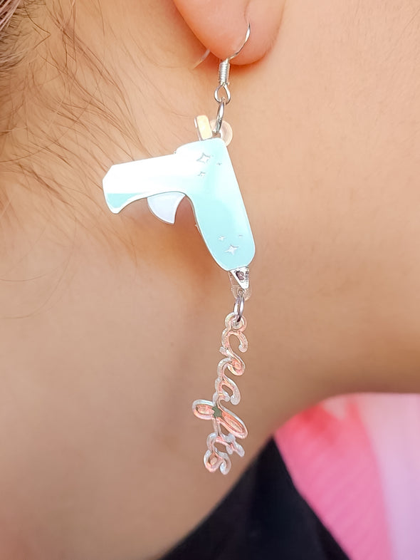 Melted Magic - Hot Glue Earrings