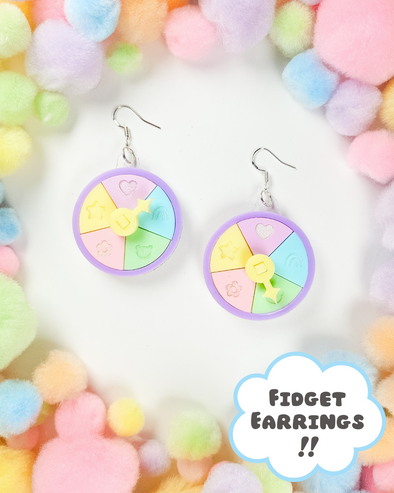 Lucky Spin Fidget Earrings