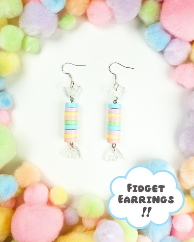 Stacked Candy Fidget Earrings