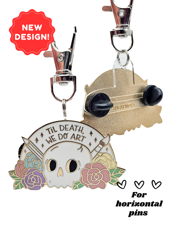 Horizontal Clearrings Keychain | Pin to Keychain Converter