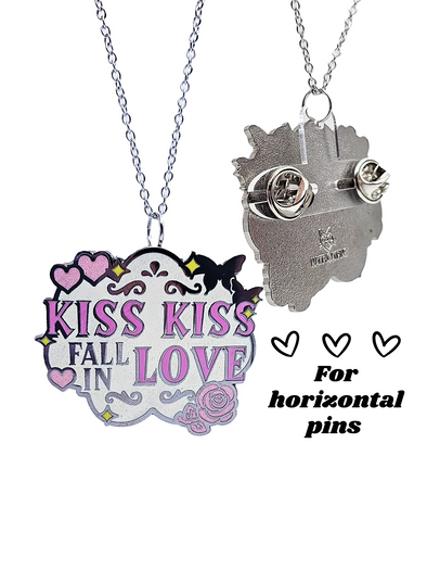 Horizontal Clearrings Necklace | Pin to Necklace Converter