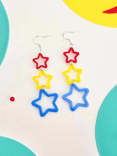 Starry Clown Earrings