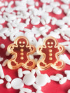 Gingerbread Man Studs - Pop Pastel
