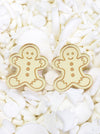 Gingerbread Man Studs - Pop Pastel