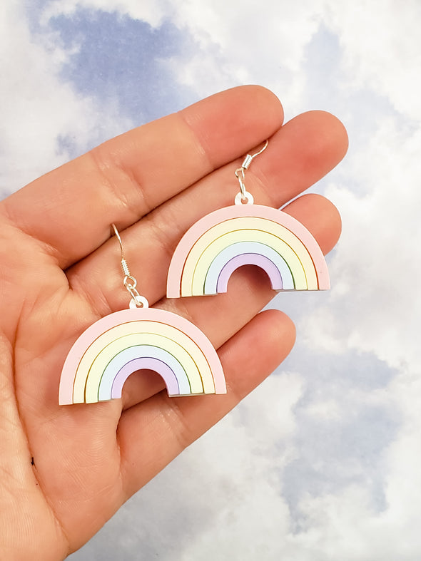 Pastel Rainbow Earrings - Pop Pastel