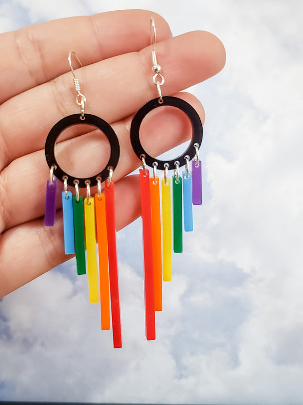 Pride Rainbow Earrings - Pop Pastel