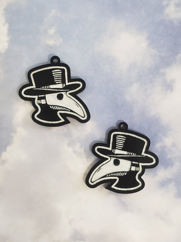 Plague Doctor Earrings - Pop Pastel