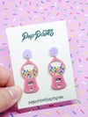 Gumball Machine Earrings | Bubblegum Machine - Pop Pastel