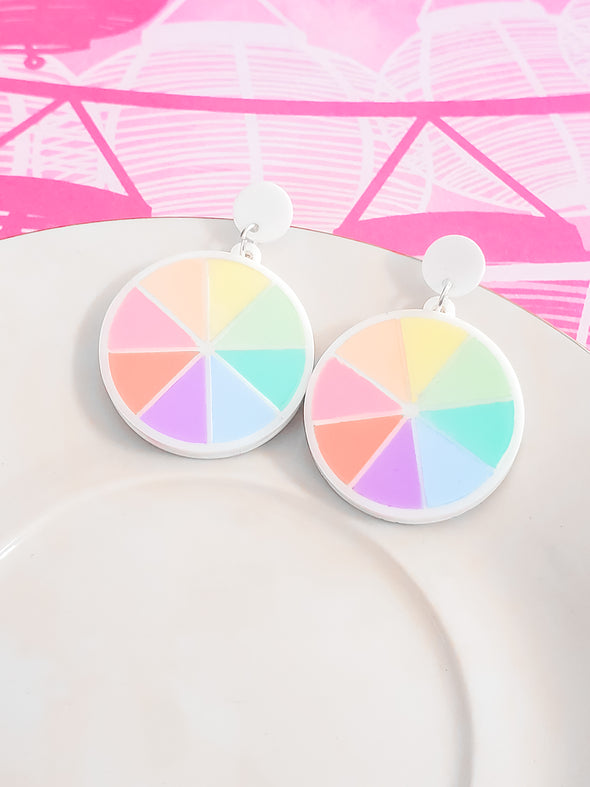 Pastel Color Wheel Dangles - Pop Pastel