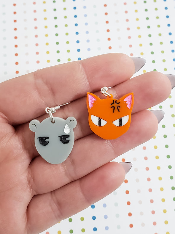 Cat and Mouse Earrings