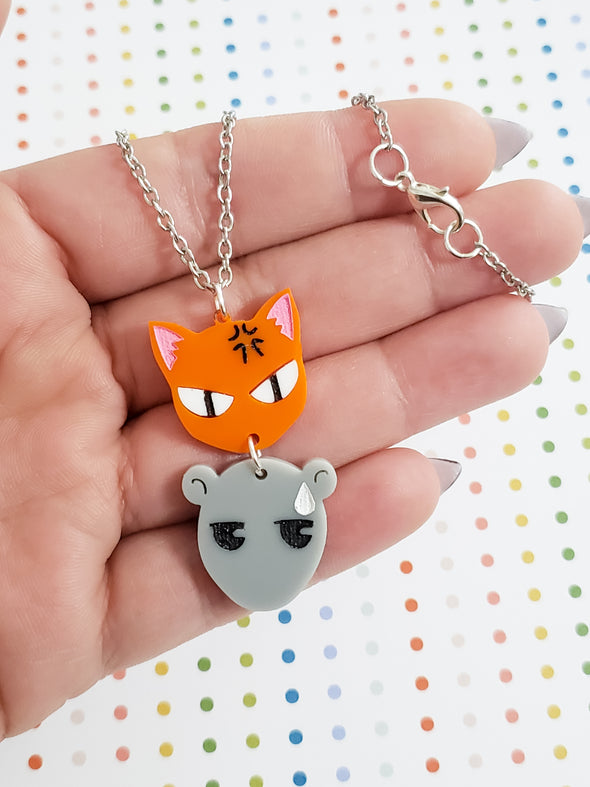 Cat and Mouse Necklace
