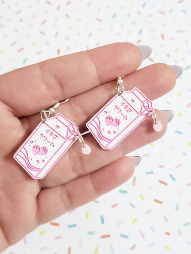 Strawberry Milk Earrings