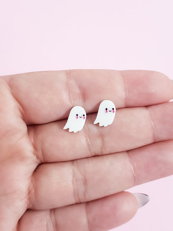 Cute Ghost Studs