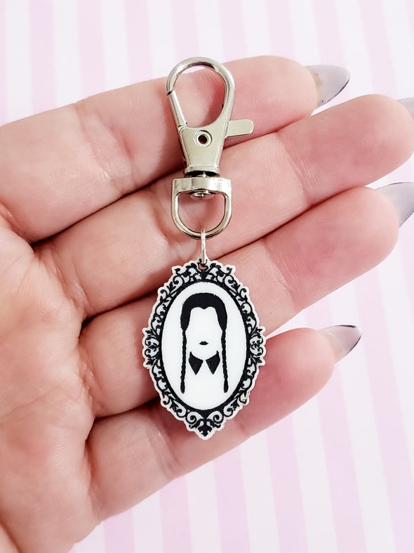 Goth Girl Keychain