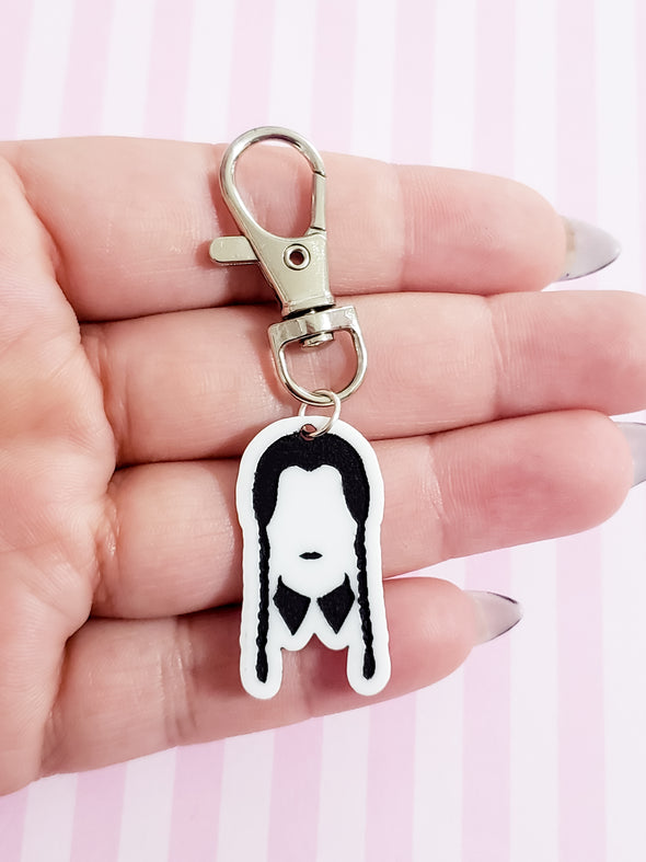 Goth Girl Keychain