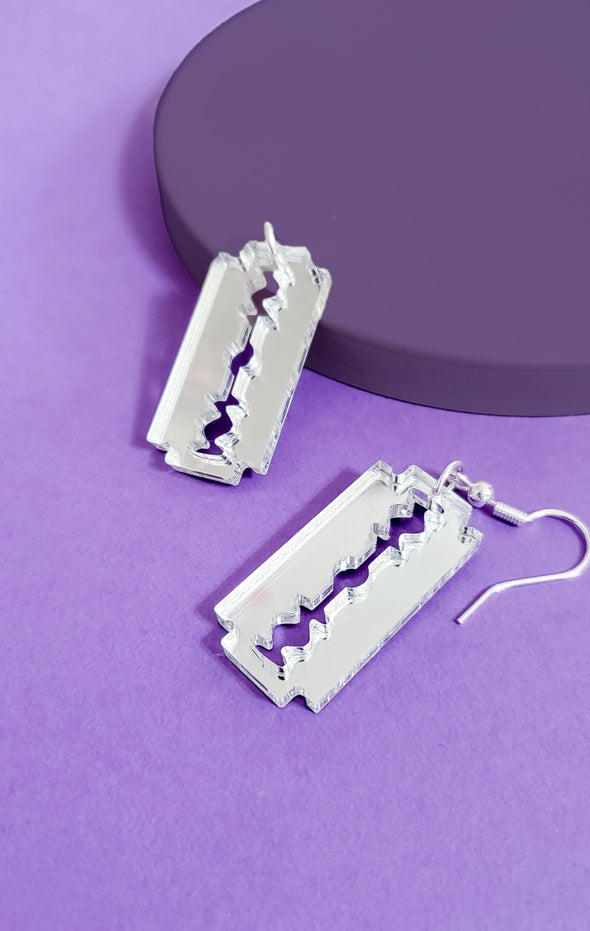 Razor Blade Earrings