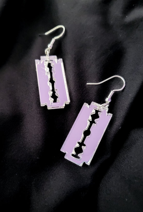 Razor Blade Earrings