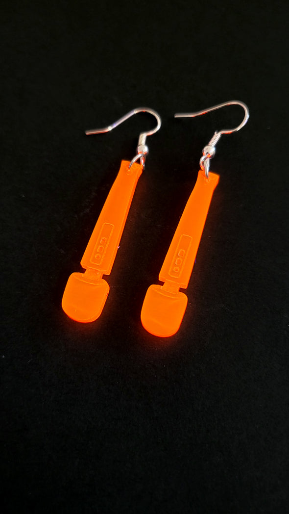 Magic Wand Vibrator Earrings