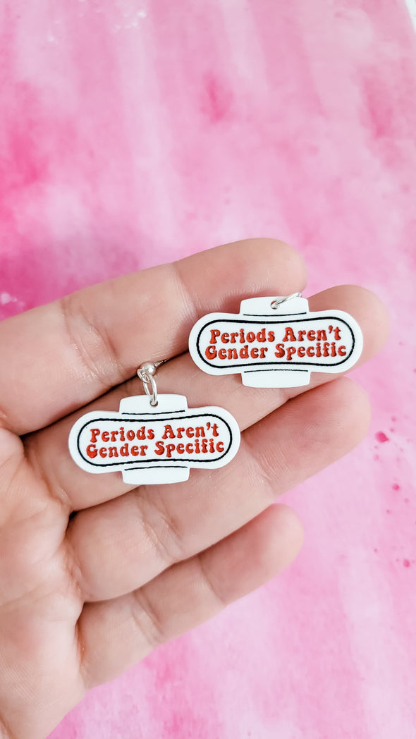 Periods Aren't Gender Specific Pad Earrings