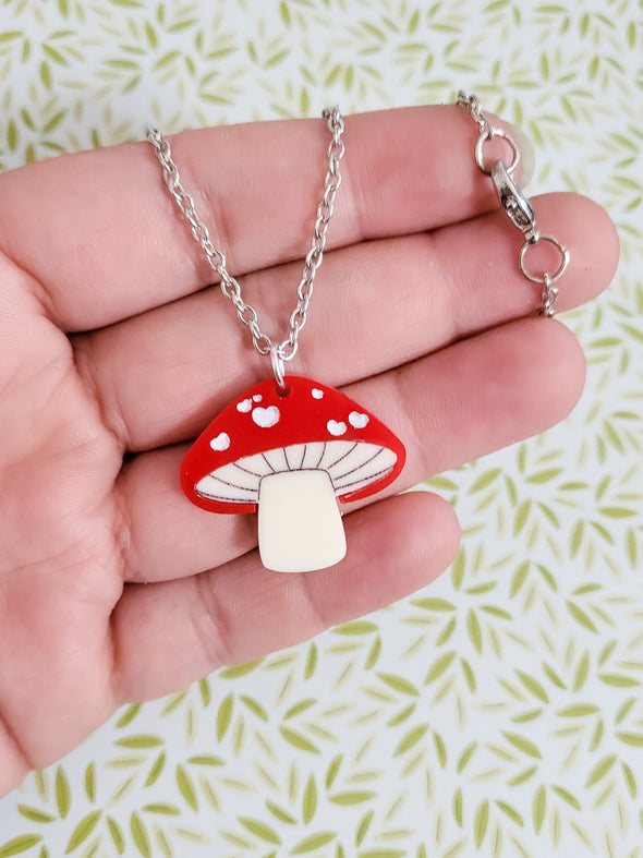 Mushroom Necklace