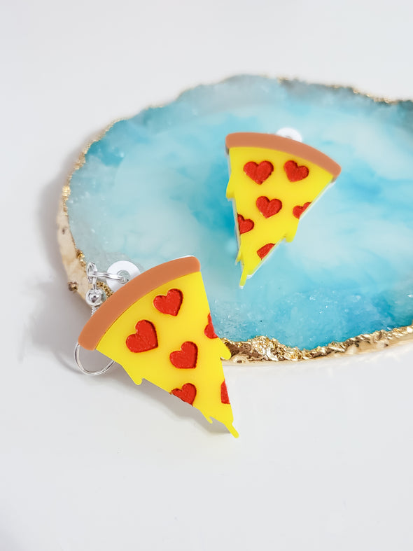 Pizza Earrings