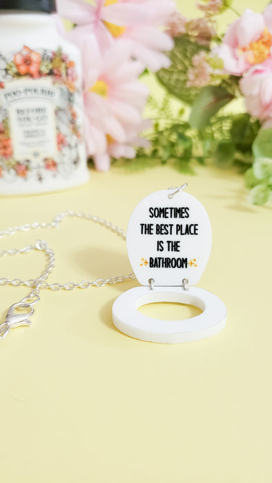 Safe Space Toilet Necklace