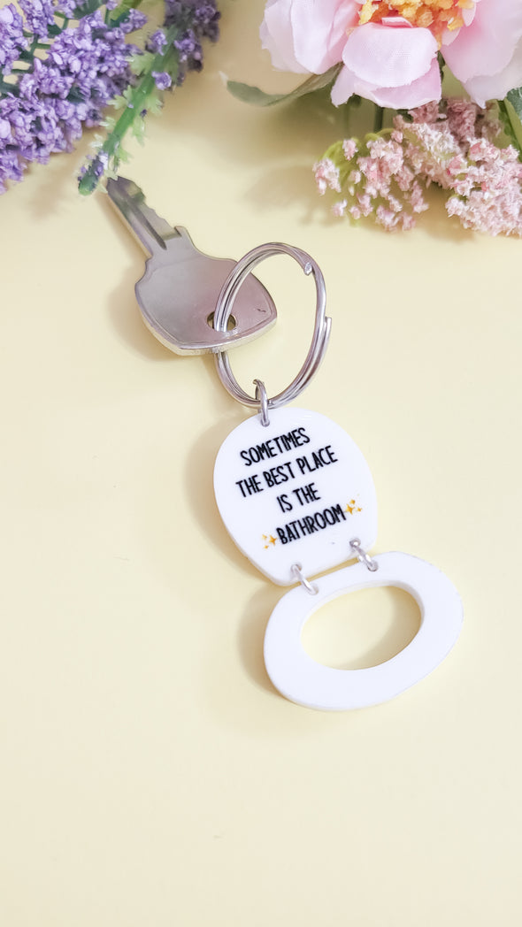 Safe Space Toilet Keychain