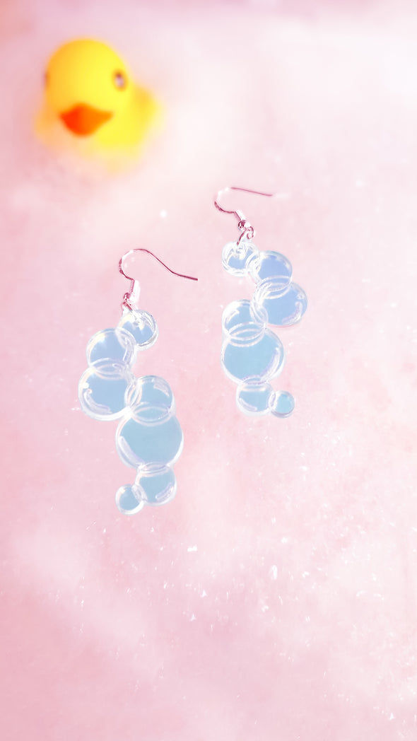 Iridescent Bubble Earrings