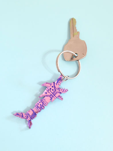 Mechanical Shark Keychain