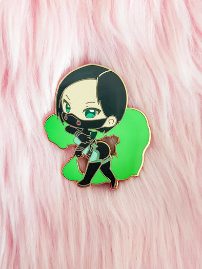 V Enamel Pin