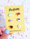 Cottagecore Studs Set - Pop Pastel