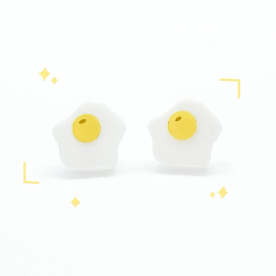 Egg Studs | Gudetama Studs - Pop Pastel