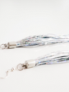 Holographic Tinsel Earrings - Pop Pastel
