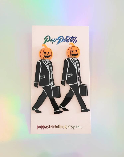 Pumpkin Dwight Studs - Pop Pastel