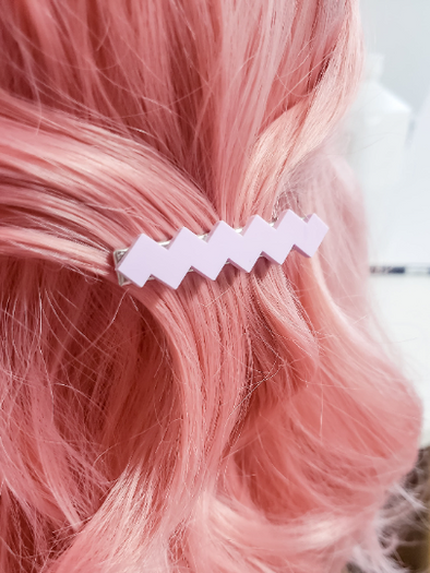 Zigzag Hair Clip - Pop Pastel