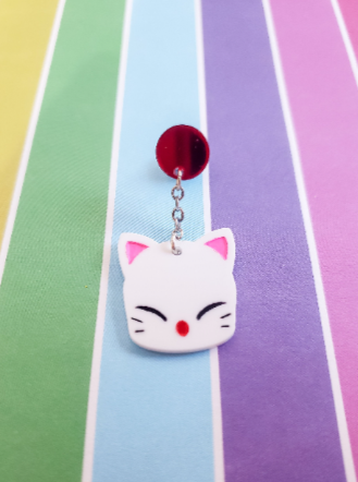 Moogle Dangle Pin | Final Fantasy - Pop Pastel